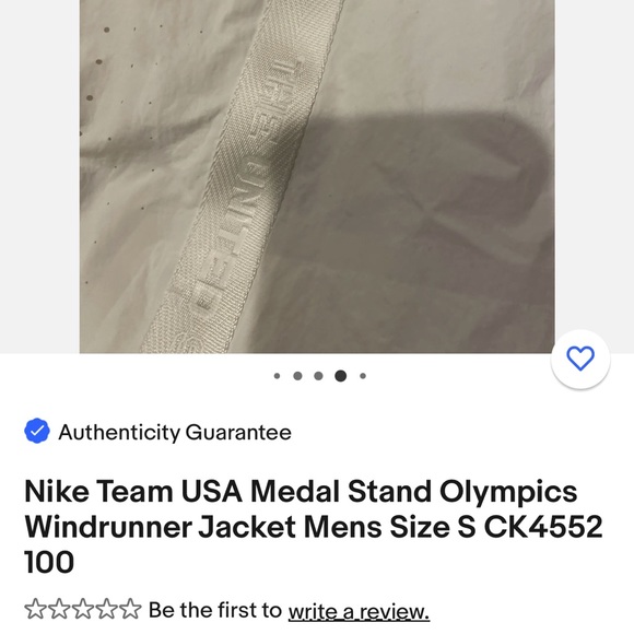 Net 2020 Nike Olympic Zip up - Picture 7 of 7